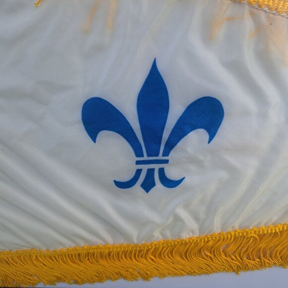 Vintage Framed Catholic Pennant Flag Papal Visit 1984 - Picture 4 of 9